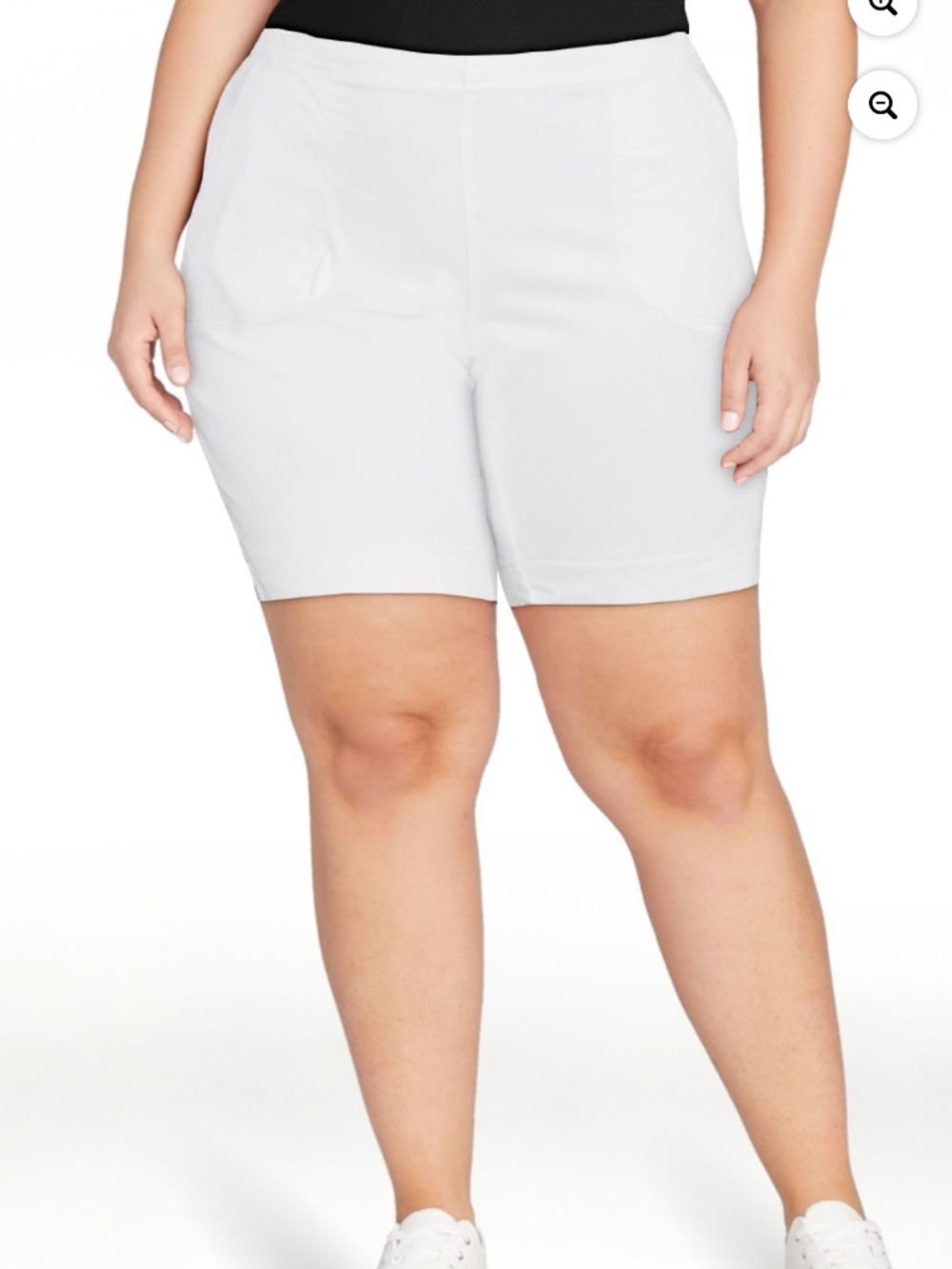 Terra and Sky Women’s Plus White 2 Pocket Shorts Size 3X NWT